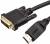 Кабель HDMI AM/DVI(24+1)M, 1.8м, CU, 1080P@60Hz, 2F, VCOM <CG484G-1.8M> VCOM HDMI (m) - DVI-D (m) 1.8м — для бизнеса и офиса