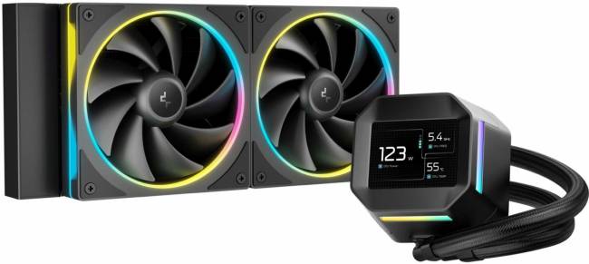 Система водяного охлаждения Deepcool R-LM240-BKDMMC-1 — для бизнеса и офиса Система водяного охлаждения Deepcool R-LM240-BKDMMC-1 — для бизнеса и офиса