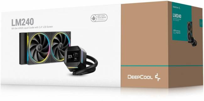 Система водяного охлаждения Deepcool R-LM240-BKDMMC-1 — для бизнеса и офиса Система водяного охлаждения Deepcool R-LM240-BKDMMC-1 — для бизнеса и офиса