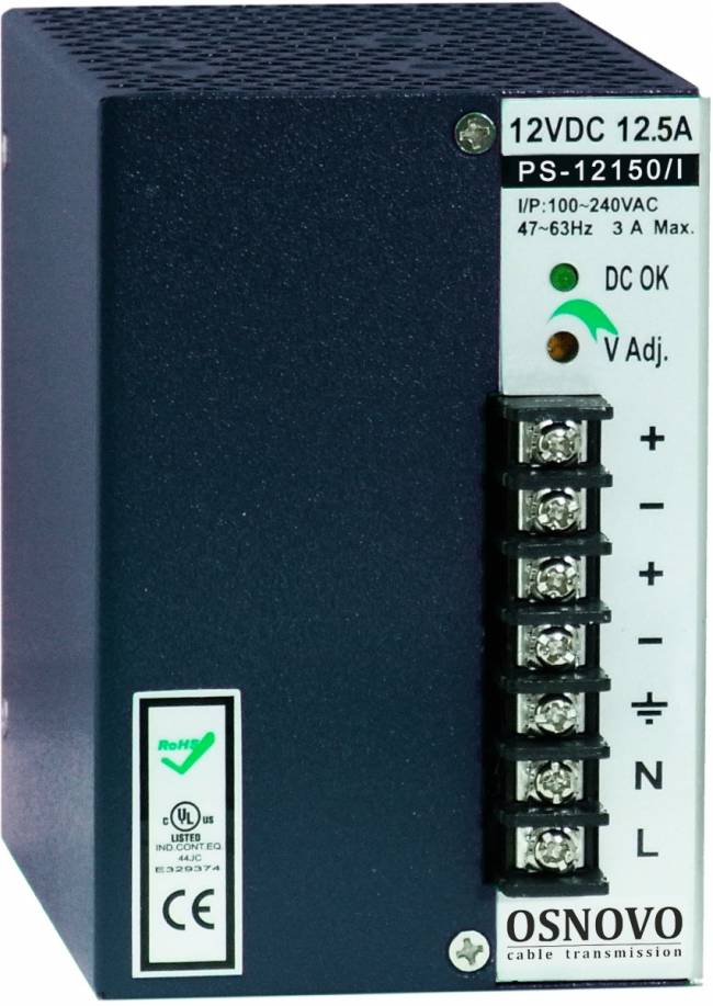 Блок питания OSNOVO PS-12150/I — для бизнеса и офиса Блок питания OSNOVO PS-12150/I — для бизнеса и офиса