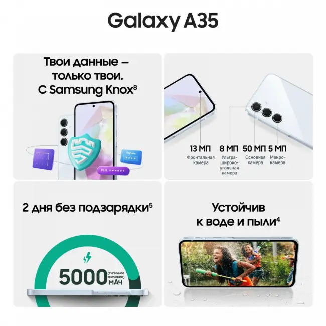 Смартфон Samsung SM-A356ELBGCAU — для бизнеса и офиса Смартфон Samsung SM-A356ELBGCAU — для бизнеса и офиса