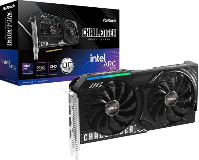 Видеокарта ASRock B570 CL 10GO — для бизнеса и офиса Видеокарта ASRock B570 CL 10GO — для бизнеса и офиса