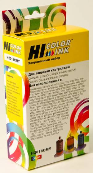 Заправочный набор Hi-Black для HP C6578A/C1823D/C6625AE/C6657A/C8728A/C9352AE, Col, 3x20мл Заправочный набор Hi-Black для HP C6578A/C1823D/C6625AE/C6657A/C8728A/C9352AE, Col, 3x20мл