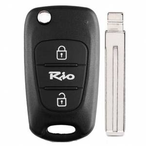 Корпус выкидного ключа KIA RIO 3 кнопки KIA7 TOY48, с лого