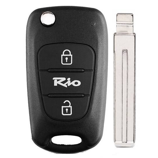 Корпус выкидного ключа KIA RIO 3 кнопки KIA7 TOY48, с лого — для бизнеса и офиса Корпус выкидного ключа KIA RIO 3 кнопки KIA7 TOY48, с лого — для бизнеса и офиса