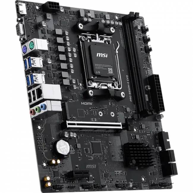 Материнская плата MSI PRO B850M-E EVO — для бизнеса и офиса Материнская плата MSI PRO B850M-E EVO — для бизнеса и офиса