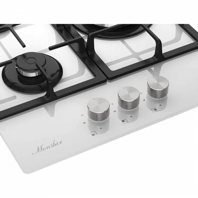Варочная поверхность MONSHER MONSHER MGG 43 Blanc — для бизнеса и офиса Варочная поверхность MONSHER MONSHER MGG 43 Blanc — для бизнеса и офиса