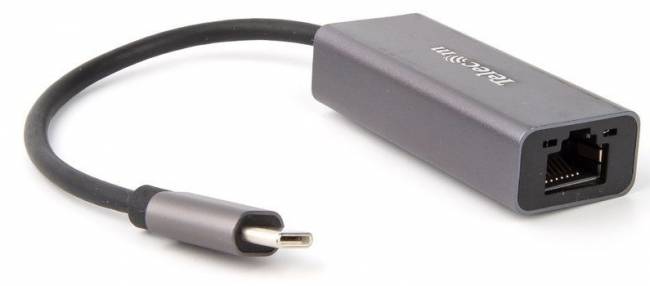 Кабель-переходник USB 3.1 Type-C -->RJ-45 1000Mbps Ethernet, Aluminum Shell, 0.15м Telecom <TU320M> Telecom USB 3.1 Type-C - RJ-45 — для бизнеса и офиса Кабель-переходник USB 3.1 Type-C -->RJ-45 1000Mbps Ethernet, Aluminum Shell, 0.15м Telecom <TU320M> Telecom USB 3.1 Type-C - RJ-45 — для бизнеса и офиса