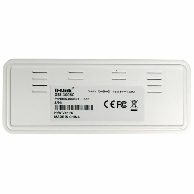 Коммутатор D-Link DES-1008C/F6/E — для бизнеса и офиса