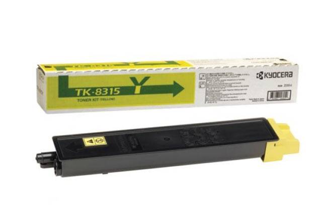 Тонер-картридж TK-8315Y Kyocera TASKalfa 2550ci, 6К (O) жёлтый 1T02MVANL0 — для бизнеса и офиса Тонер-картридж TK-8315Y Kyocera TASKalfa 2550ci, 6К (O) жёлтый 1T02MVANL0 — для бизнеса и офиса