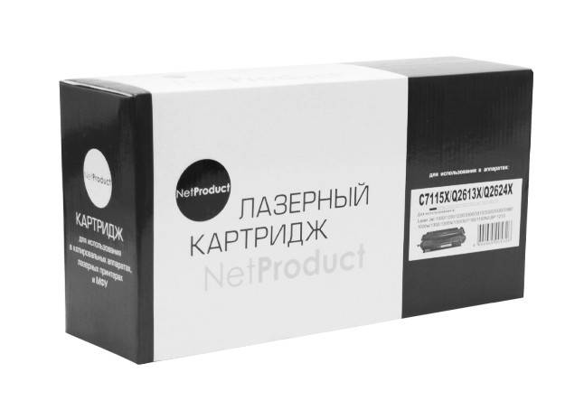 Картридж NetProduct (N-C7115X/Q2613X/Q2624X) для HP LJ 1200/1300/1150, Универсальный, 4K (Повр. уп.) — для бизнеса и офиса Картридж NetProduct (N-C7115X/Q2613X/Q2624X) для HP LJ 1200/1300/1150, Универсальный, 4K (Повр. уп.) — для бизнеса и офиса