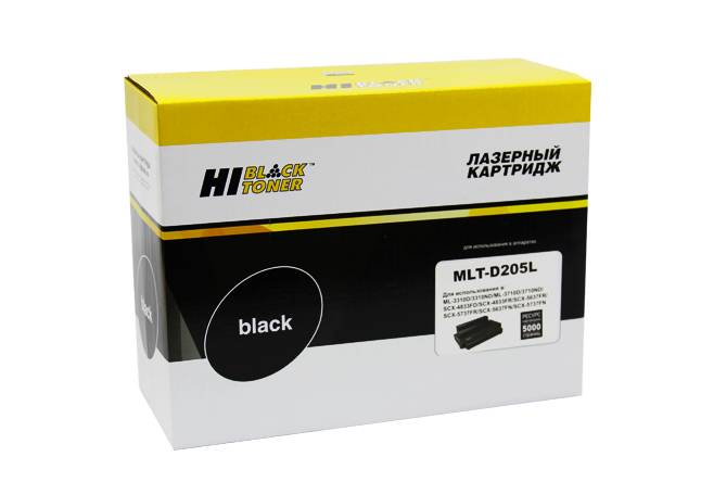 Картридж Hi-Black (HB-MLT-D205L) для Samsung ML-3310D/3310ND/3710D/SCX-4833/5637, 5K — для бизнеса и офиса Картридж Hi-Black (HB-MLT-D205L) для Samsung ML-3310D/3310ND/3710D/SCX-4833/5637, 5K — для бизнеса и офиса
