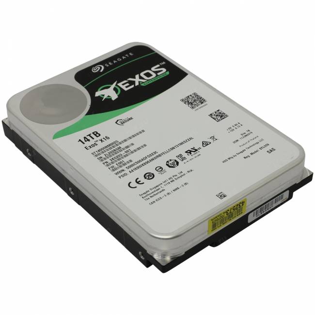 Жесткий диск Seagate Exos X16 14Tb ST14000NM002G — для бизнеса и офиса Жесткий диск Seagate Exos X16 14Tb ST14000NM002G — для бизнеса и офиса
