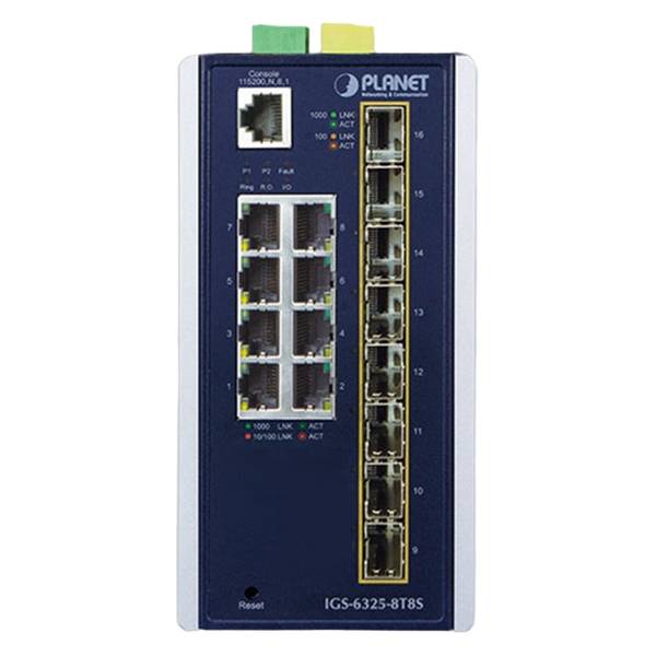 коммутатор PLANET IGS-6325-8T8S — для бизнеса и офиса коммутатор PLANET IGS-6325-8T8S — для бизнеса и офиса