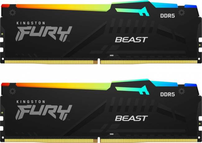 Память оперативная Kingston FURY Beast RGB XMP — для бизнеса и офиса Память оперативная Kingston FURY Beast RGB XMP — для бизнеса и офиса