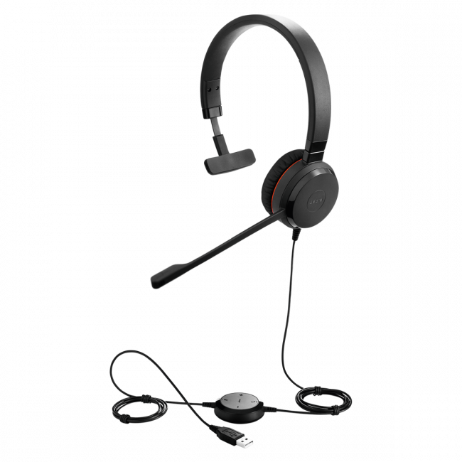 Гарнитура проводная Jabra Evolve 20 SE Mono UC — для бизнеса и офиса Гарнитура проводная Jabra Evolve 20 SE Mono UC — для бизнеса и офиса