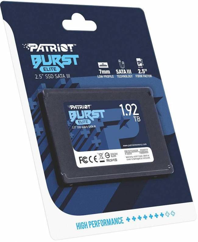 Накопитель SSD Patriot PBE192TS25SSDR — для бизнеса и офиса Накопитель SSD Patriot PBE192TS25SSDR — для бизнеса и офиса