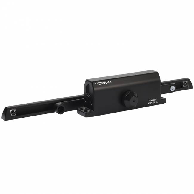 Доводчик дверной 450 Slider ISPARUS от 110 до 150 кг черный — для бизнеса и офиса Доводчик дверной 450 Slider ISPARUS от 110 до 150 кг черный — для бизнеса и офиса