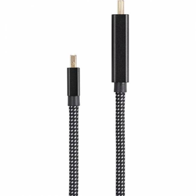 Кабель miniDisplayPort M-> HDMI M 4K@120Hz/8K@30Hz 1.8m Telecom,оплетка (TA820M-1.8M) Кабель-переходник Telecom Mini DisplayPort M/HDMI M (TA820M-1.8M) — для бизнеса и офиса Кабель miniDisplayPort M-> HDMI M 4K@120Hz/8K@30Hz 1.8m Telecom,оплетка (TA820M-1.8M) Кабель-переходник Telecom Mini DisplayPort M/HDMI M (TA820M-1.8M) — для бизнеса и офиса