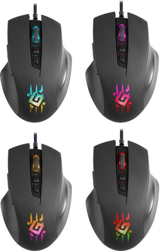 Defender Проводная игровая мышь Wolverine GM-700L RGB,7кнопок,12800dpi Defender Wolverine GM-700L (52700) — для бизнеса и офиса Defender Проводная игровая мышь Wolverine GM-700L RGB,7кнопок,12800dpi Defender Wolverine GM-700L (52700) — для бизнеса и офиса