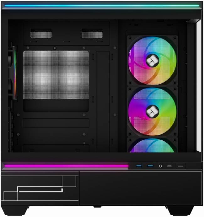 Корпус без блока питания Thermalright M10 FAN4-C Black — для бизнеса и офиса Корпус без блока питания Thermalright M10 FAN4-C Black — для бизнеса и офиса