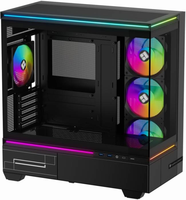 Корпус без блока питания Thermalright M10 FAN4-C Black — для бизнеса и офиса Корпус без блока питания Thermalright M10 FAN4-C Black — для бизнеса и офиса