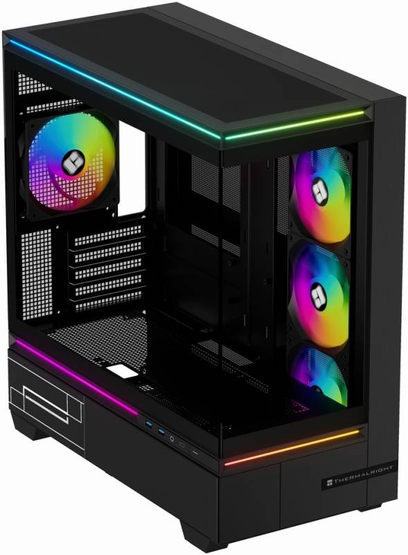 Корпус без блока питания Thermalright M10 FAN4-C Black — для бизнеса и офиса Корпус без блока питания Thermalright M10 FAN4-C Black — для бизнеса и офиса