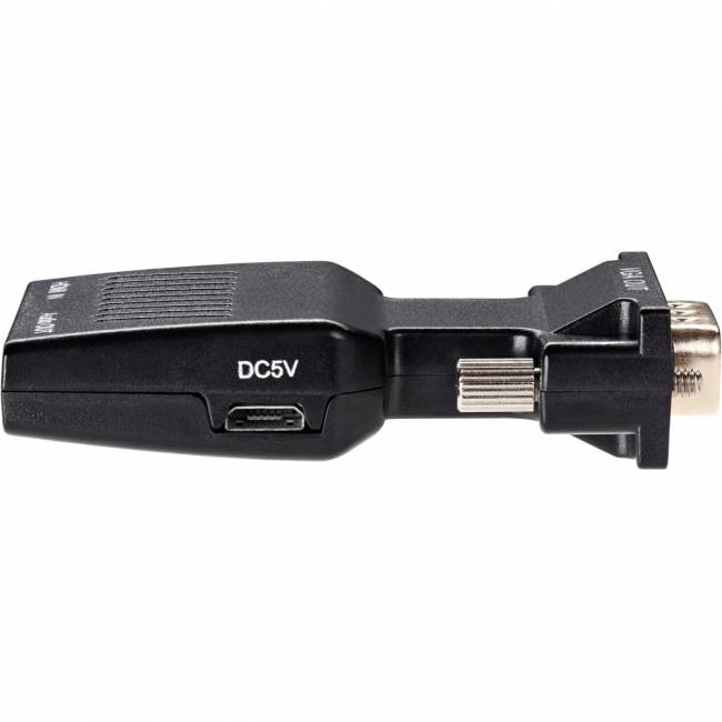 Переходник HDMI(F) --> VGA(M)+audio,1080*60Hz, VCOM <CA336A> Переходник VCOM HDMI F/VGA M+mini jack 3.5 mm M (CA336A) — для бизнеса и офиса