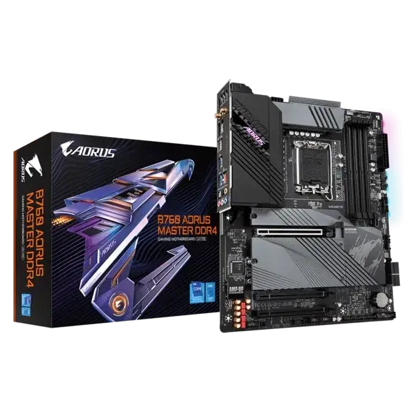 Материнская плата Gigabyte B760 AORUS MASTER DDR4 — для бизнеса и офиса Материнская плата Gigabyte B760 AORUS MASTER DDR4 — для бизнеса и офиса