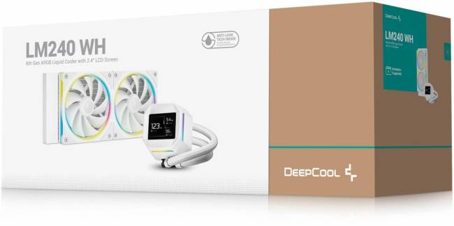 Система водяного охлаждения Deepcool R-LM240-WHDMMC-1 — для бизнеса и офиса Система водяного охлаждения Deepcool R-LM240-WHDMMC-1 — для бизнеса и офиса