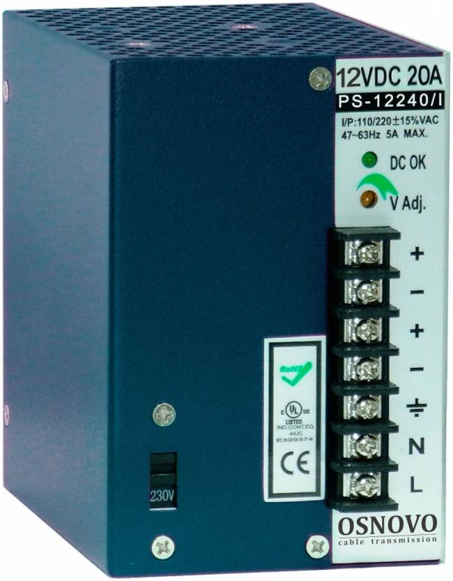 Блок питания OSNOVO PS-12240/I — для бизнеса и офиса Блок питания OSNOVO PS-12240/I — для бизнеса и офиса