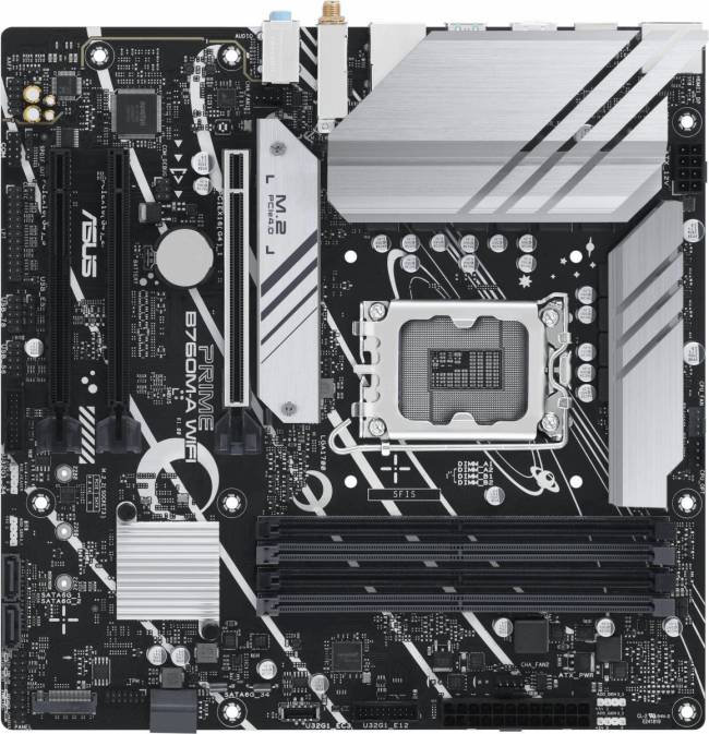Материнская плата ASUS PRIME B760M-A WIFI — для бизнеса и офиса Материнская плата ASUS PRIME B760M-A WIFI — для бизнеса и офиса