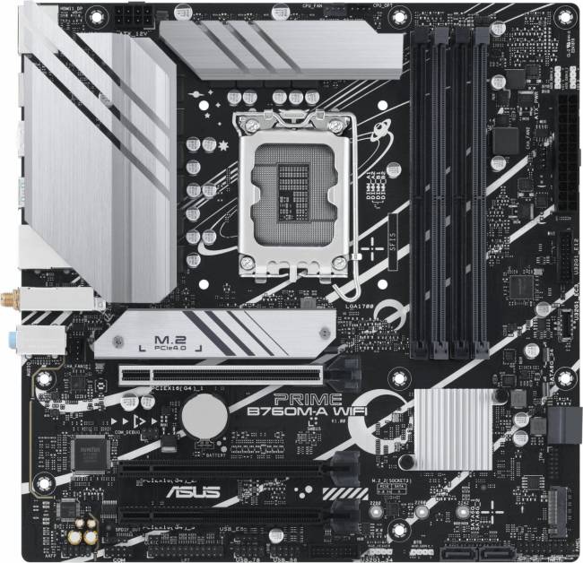 Материнская плата ASUS PRIME B760M-A WIFI — для бизнеса и офиса Материнская плата ASUS PRIME B760M-A WIFI — для бизнеса и офиса
