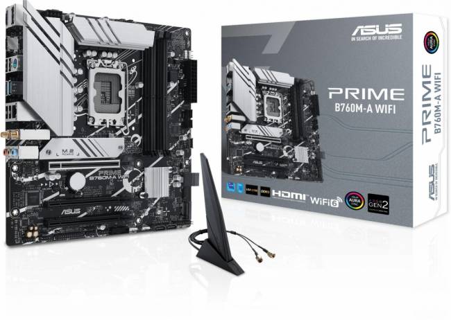 Материнская плата ASUS PRIME B760M-A WIFI — для бизнеса и офиса Материнская плата ASUS PRIME B760M-A WIFI — для бизнеса и офиса