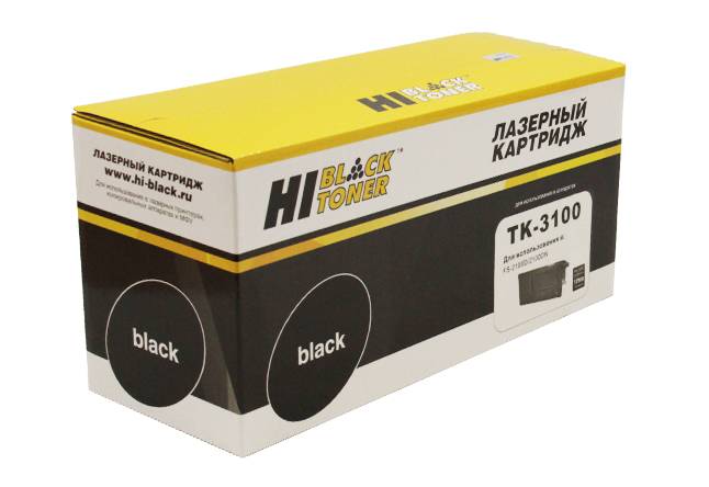 Тонер-картридж Hi-Black (HB-TK-3100) для Kyocera FS-2100D/DN/ECOSYS M3040dn, 12,5K — для бизнеса и офиса Тонер-картридж Hi-Black (HB-TK-3100) для Kyocera FS-2100D/DN/ECOSYS M3040dn, 12,5K — для бизнеса и офиса