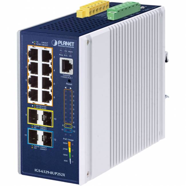 коммутатор PLANET IGS-6329-8UP2S2X — для бизнеса и офиса коммутатор PLANET IGS-6329-8UP2S2X — для бизнеса и офиса