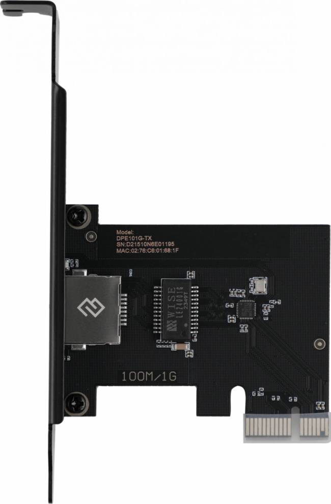 Сетевая карта Gigabit Ethernet Digma DPE101G-TX — для бизнеса и офиса Сетевая карта Gigabit Ethernet Digma DPE101G-TX — для бизнеса и офиса