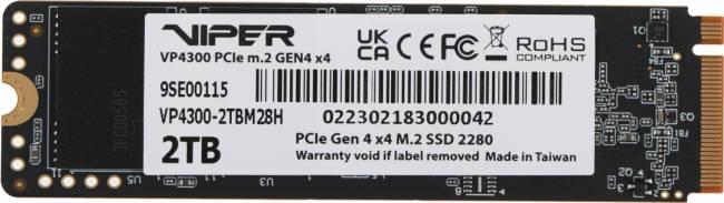 Накопитель SSD Patriot VP4300-2TBM28H — для бизнеса и офиса Накопитель SSD Patriot VP4300-2TBM28H — для бизнеса и офиса