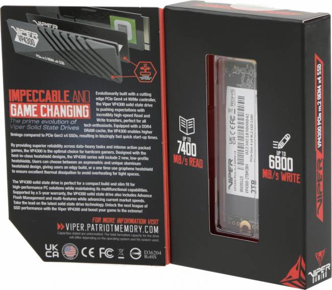 Накопитель SSD Patriot VP4300-2TBM28H — для бизнеса и офиса Накопитель SSD Patriot VP4300-2TBM28H — для бизнеса и офиса