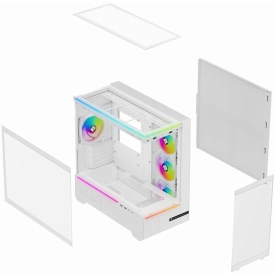 Корпус без блока питания Thermalright M10 FAN4-C White — для бизнеса и офиса Корпус без блока питания Thermalright M10 FAN4-C White — для бизнеса и офиса