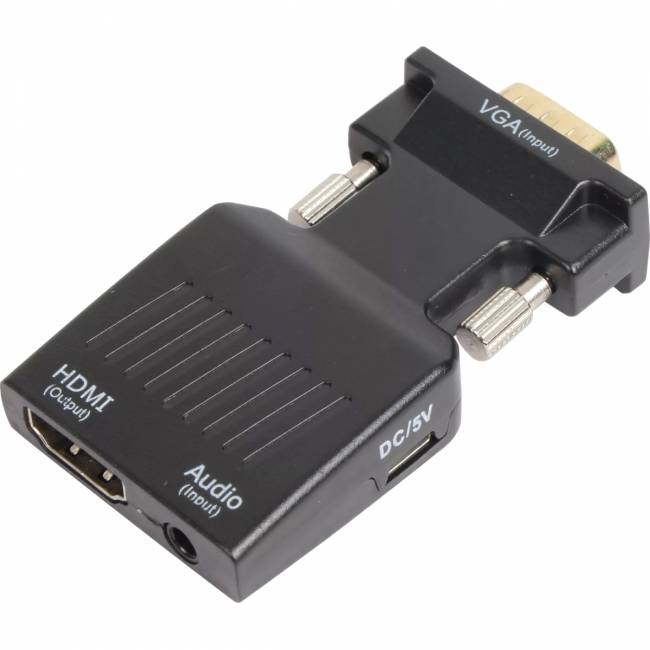 Переходник VGA(M)+audio+microUSB --> HDMI(F)1080*60Hz, VCOM <CA337A> Переходник VCOM HDMI F/VGA M+mini jack 3.5 mm M+microUSB M (CA337A) — для бизнеса и офиса Переходник VGA(M)+audio+microUSB --> HDMI(F)1080*60Hz, VCOM <CA337A> Переходник VCOM HDMI F/VGA M+mini jack 3.5 mm M+microUSB M (CA337A) — для бизнеса и офиса