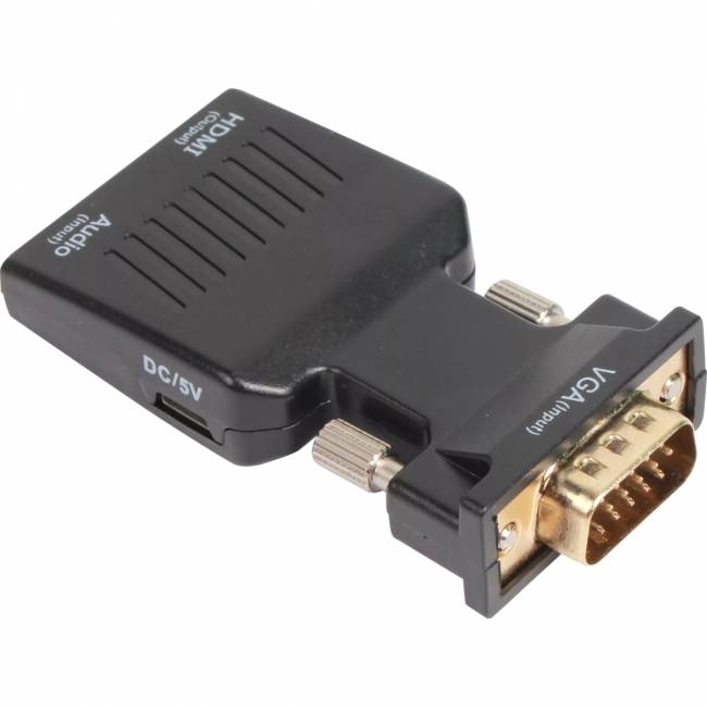 Переходник VGA(M)+audio+microUSB --> HDMI(F)1080*60Hz, VCOM <CA337A> Переходник VCOM HDMI F/VGA M+mini jack 3.5 mm M+microUSB M (CA337A) — для бизнеса и офиса Переходник VGA(M)+audio+microUSB --> HDMI(F)1080*60Hz, VCOM <CA337A> Переходник VCOM HDMI F/VGA M+mini jack 3.5 mm M+microUSB M (CA337A) — для бизнеса и офиса