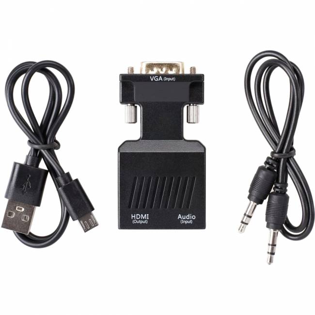 Переходник VGA(M)+audio+microUSB --> HDMI(F)1080*60Hz, VCOM <CA337A> Переходник VCOM HDMI F/VGA M+mini jack 3.5 mm M+microUSB M (CA337A) — для бизнеса и офиса Переходник VGA(M)+audio+microUSB --> HDMI(F)1080*60Hz, VCOM <CA337A> Переходник VCOM HDMI F/VGA M+mini jack 3.5 mm M+microUSB M (CA337A) — для бизнеса и офиса