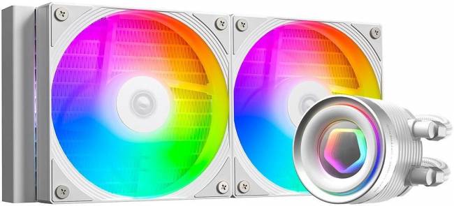 Система водяного охлаждения ID-COOLING FX240 INF WHITE — для бизнеса и офиса Система водяного охлаждения ID-COOLING FX240 INF WHITE — для бизнеса и офиса