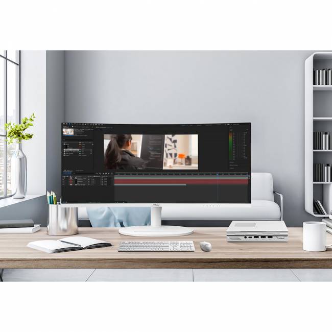Монитор MSI Modern MD342CQPW 34" 3440x1440, VA, Curved, 120Hz, 4ms, 100M:1, 300cd, VGA, HDMI, DP, 3xUSB, Speaker, H. adj, VESA, 1y, White MSI Modern MD342CQPW 34" — для бизнеса и офиса Монитор MSI Modern MD342CQPW 34" 3440x1440, VA, Curved, 120Hz, 4ms, 100M:1, 300cd, VGA, HDMI, DP, 3xUSB, Speaker, H. adj, VESA, 1y, White MSI Modern MD342CQPW 34" — для бизнеса и офиса