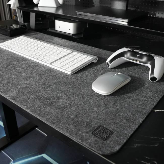 Коврик для мыши Geek Nook 80х40 см Dark Gray Felt (20240404) — для бизнеса и офиса Коврик для мыши Geek Nook 80х40 см Dark Gray Felt (20240404) — для бизнеса и офиса