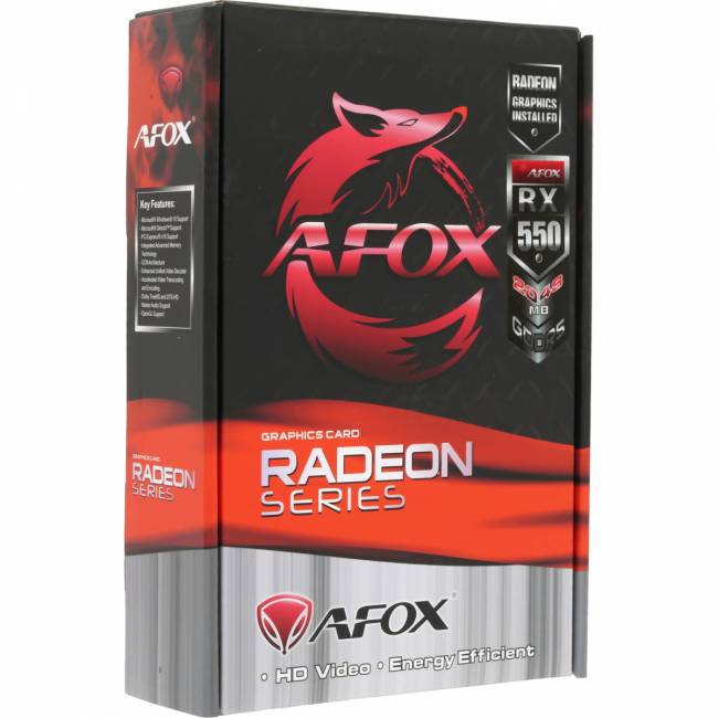 Видеокарта AFOX CORPORATION AFRX550-2048D5H2-V4 — для бизнеса и офиса Видеокарта AFOX CORPORATION AFRX550-2048D5H2-V4 — для бизнеса и офиса