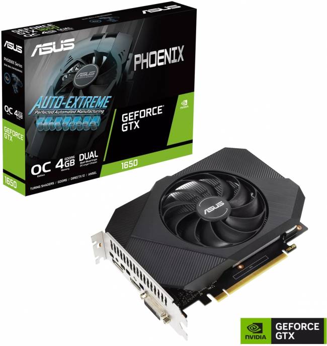 Видеокарта ASUS PH-GTX1650-O4GD6-P — для бизнеса и офиса Видеокарта ASUS PH-GTX1650-O4GD6-P — для бизнеса и офиса