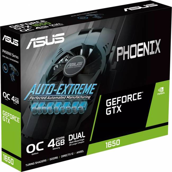 Видеокарта ASUS PH-GTX1650-O4GD6-P — для бизнеса и офиса Видеокарта ASUS PH-GTX1650-O4GD6-P — для бизнеса и офиса