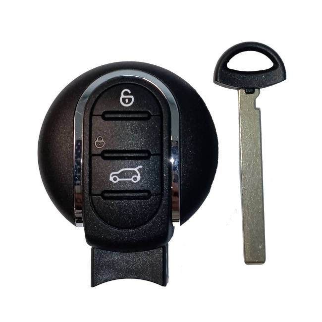Ключ смарт MINI 2014-, ID49 PCF7945P 315 MHz FSK с Keyless + вставка HU100R — для бизнеса и офиса Ключ смарт MINI 2014-, ID49 PCF7945P 315 MHz FSK с Keyless + вставка HU100R — для бизнеса и офиса